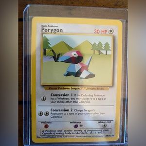 Porygon Pokemon 1999 Shadowless 39/102 Card Rare
#39